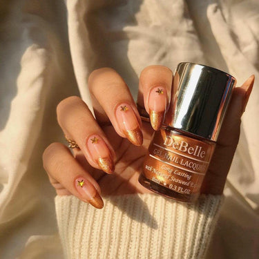 DeBelle Gel Nail Polish Rustique Copper (Rose Gold Copper), 8 ml - Enriched with natural Seaweed Extract, cruelty Free, Toxic Free Glossy Finish